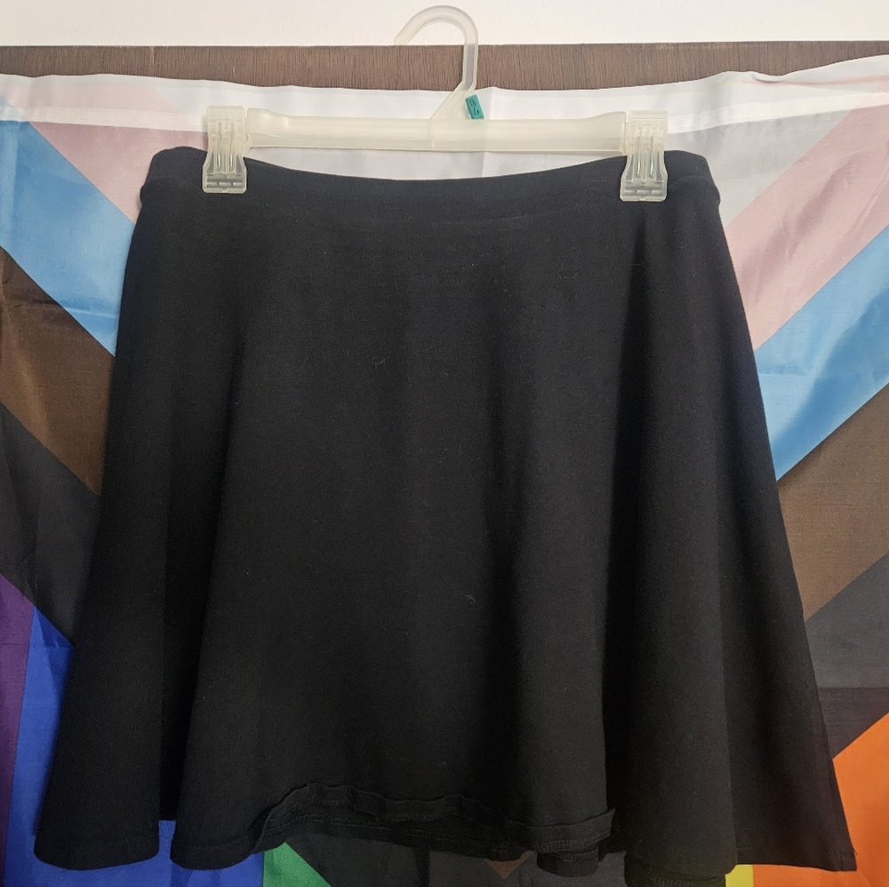 No Boundaries Black Skater Skirt Large